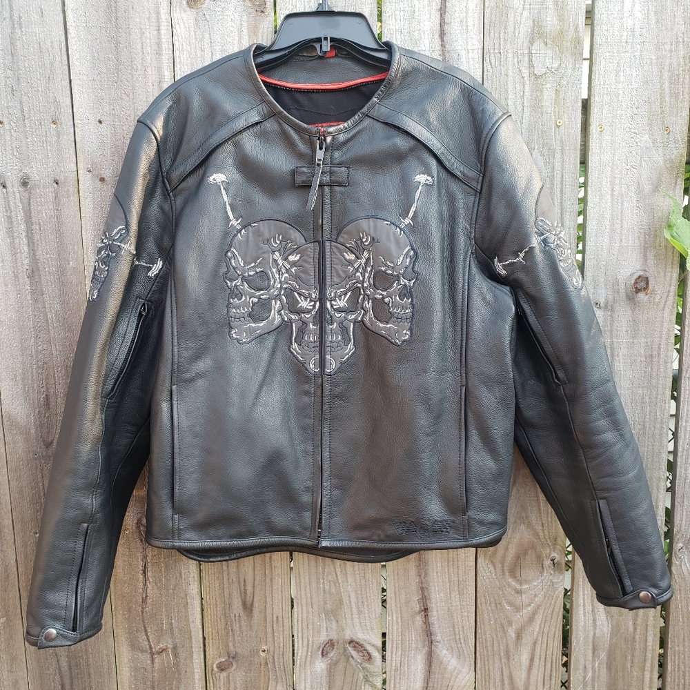 Men's First Racing Leather Motorcycle Jacket